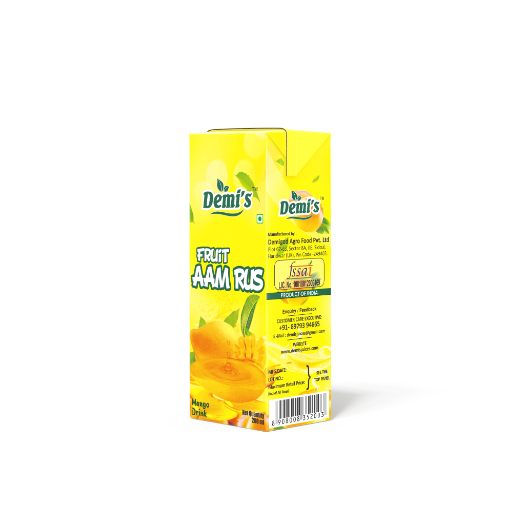 Demi's Aam Rus Packaging